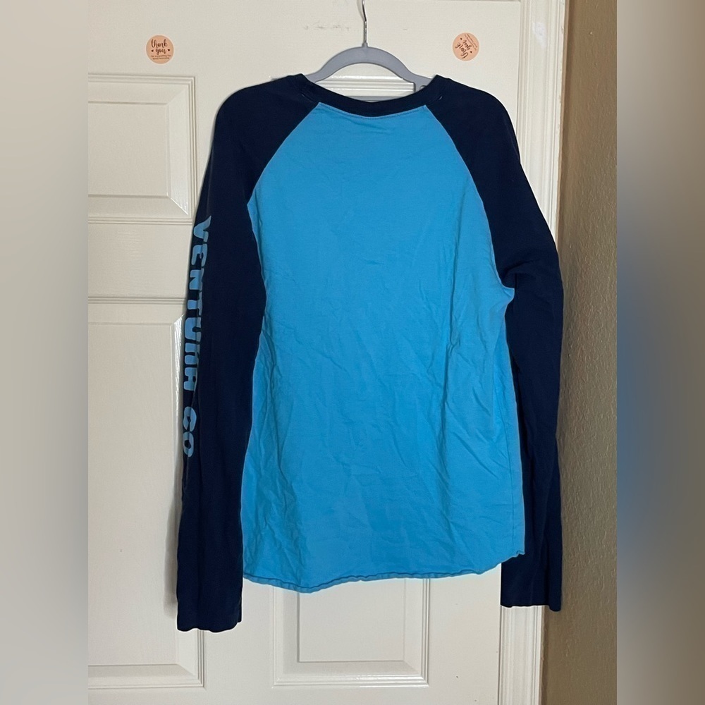 Hollister Trusty Tees Ventura Co. Surfing Club Raglan Long Sleeve Tee XLarge    - Picture 4 of 8
